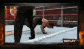 Brock Lesnar F5 Undertaker Hell In Cell GIF - Brock Lesnar F5 Undertaker Hell In Cell GIFs