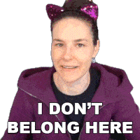 I Dont Belong Here Cristine Raquel Rotenberg Sticker - I Dont Belong Here Cristine Raquel Rotenberg Simply Nailogical Stickers
