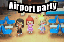 acnh airport airportparty party animal crossing
