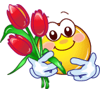 Emoji Tulips Sticker - Emoji Tulips Smile Stickers