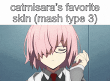 catmisara 's favorite skin ( mash type 3 ) is shown on a white background