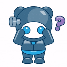 robot cute curious wonder question
