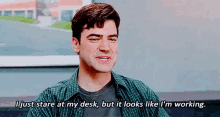 Work Ron Livingston GIF - Work Ron Livingston I Just Stare At My Desk GIFs