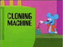 Itchy And Scratch Cloning Machine GIF - Clone Twin Itchy And Scratch GIFs
