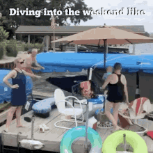 Diving Into The Weekend Like Happy GIF - Diving Into The Weekend Like Happy Dock GIFs