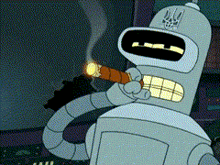 Bender Smoking GIF - Bender Smoking GIFs