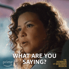 What Are You Saying Dolores Roach GIF - What Are You Saying Dolores Roach Justina Machado GIFs