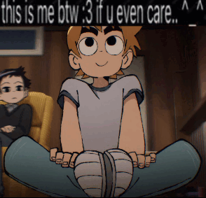 Scott Pilgrim This Is Me Btw If You Even Care Meme - Scott pilgrim 