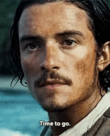 Time To Go Orlando Bloom GIF - Time To Go Orlando Bloom Pirates Of The Caribbean GIFs