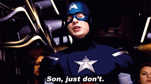 Son, Just Don'T - Captain America GIF - Son Just Dont Captain America GIFs