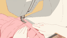 Anime Sewing Machine GIF
