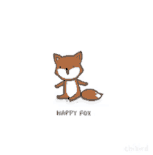 fox cute adorable you deserve to be happy happy fox
