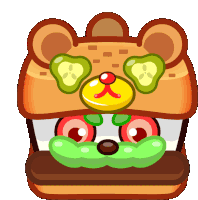 Burger Angry Sticker - Burger Angry Stickers