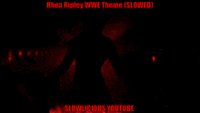 a poster for rhea ripley 's wwe theme