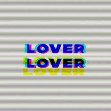 the word lover is displayed on a white background