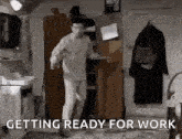 Getting Ready For Work Panic GIF - Getting Ready For Work Panic Mr Bean GIFs