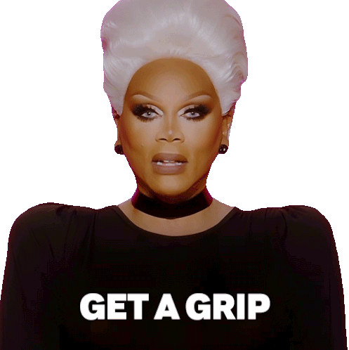 Get A Grip Rupaul Sticker - Get A Grip Rupaul Rupaul’s Drag Race Stickers