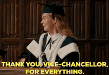 mamma mia thank you vice chancellor for everything thanks for everything thank you for everything graduation
