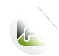 a sticker with a letter a in a green square