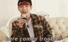 kpop herecomestrouble trouble