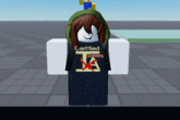 a cartoon character wearing a certified dummy t-shirt
