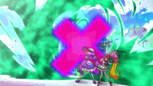 Tropical Rouge Precure Cure Coral GIF - Tropical Rouge Precure Cure Coral Shield GIFs