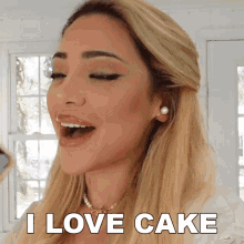 I Love Cake Gabriella Demartino GIF - I Love Cake Gabriella Demartino Fancy Vlogs By Gab GIFs
