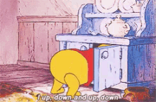 Winnie The Pooh Exercise GIF - Winnie The Pooh Exercise Happy GIFs