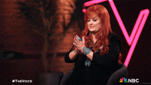 Clapping Wynonna Judd GIF - Clapping Wynonna Judd The Voice GIFs