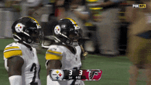a fox nfl broadcast of a football game between the pittsburgh steelers and atlanta falcons