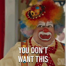 You Dont Want This Bobby Moynihan GIF - You Dont Want This Bobby Moynihan Dodo The Clown GIFs