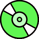 Green Disc Sticker - Green Disc Stickers