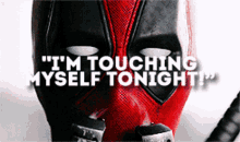 Deadpool Im Touching Myself Tonight GIF - Deadpool Im Touching Myself Tonight Sniff Guns GIFs