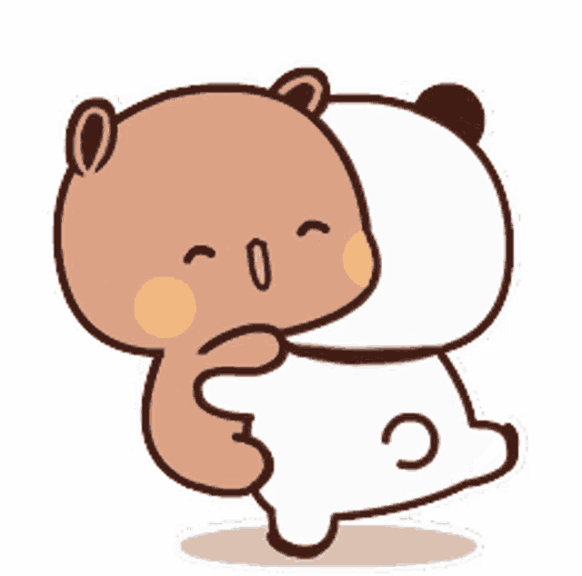 Dudu Bubu Bear And Panda Sticker - Dudu Bubu Bear And Panda - Discover &  Share GIFs