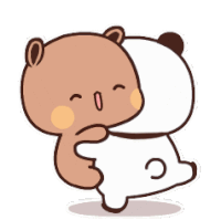 Dudu Bubu Bear And Panda Sticker - Dudu Bubu Bear And Panda Stickers