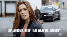 Turn Around Drop That Weapon Alright GIF