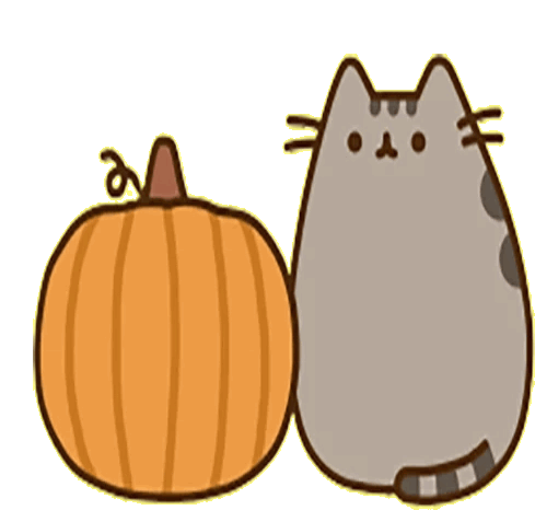 Pusheen Pumpkin Sticker - Pusheen Pumpkin Happy Halloween Stickers