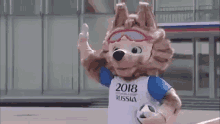 чемпионат мира чм2018 волк россия футбол GIF - World Cup World Cup Russia World Cup2018 GIFs