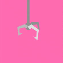 a pink background with a hand holding a teddy bear and the word chore in black