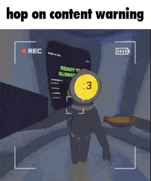Content Warning Hop On Content Warning GIF - Content Warning Hop On Content Warning Hop On Vc GIFs