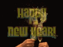 Happy New Year Cheers GIF