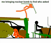 Me Bringing Nuclear Bomb To Find Who Asked Who Tf Asked GIF - Me Bringing Nuclear Bomb To Find Who Asked Who Asked Who Tf Asked GIFs