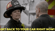 Station 19 Maya Bishop GIF - Station 19 Maya Bishop Get Back To Your Car Right Now GIFs