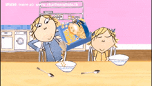 Charlie And Lola Cereal GIF - Charlie And Lola Cereal Cheerios GIFs