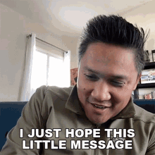 I Just Hope This Little Message Brightens Your Day Cameo GIF - I Just Hope This Little Message Brightens Your Day Cameo I Hope This Message Makes You Happy GIFs