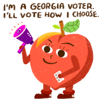 Im A Georgia Voter Ill Vote How I Choose Sticker - Im A Georgia Voter Ill Vote How I Choose Freedom Stickers