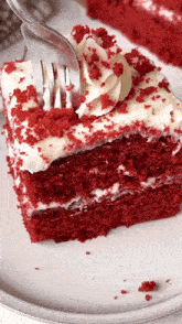 Red Velvet Cake Dessert GIF - Red Velvet Cake Cake Dessert GIFs
