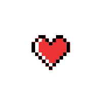 corazon pixel hearth love game