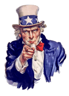uncle sam point american icon top hat we need you