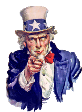 Uncle Sam Point Sticker - Uncle Sam Point American Icon Stickers